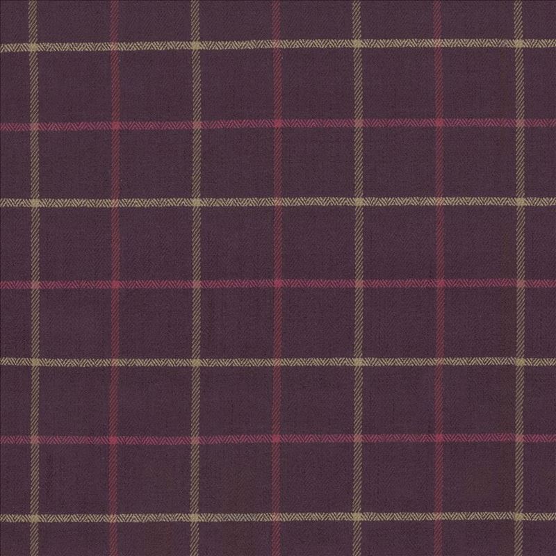 Kasmir Fabric Steinbeck Check Berry