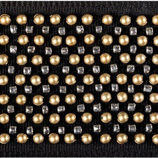 Kravet Couture Trim T30832.84 Galaxy Bead Tape Noir