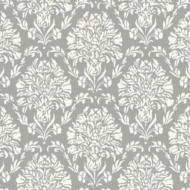 York Wallpaper TL1936 Block Print Damask