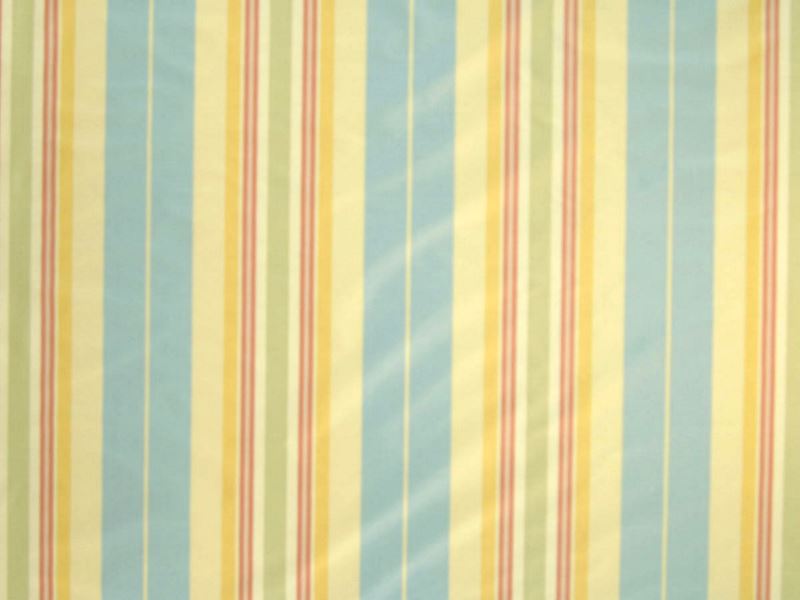 Scalamandre Fabric TT 00010024 Ashley Stripe Blue Gold & Beige