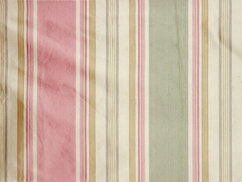 Scalamandre Fabric TT 00012003 Ariel Stripe Strawberry Caramel