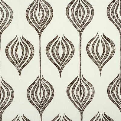 Groundworks Fabric TULIP.WHITE/C Tulip White/Chocolate