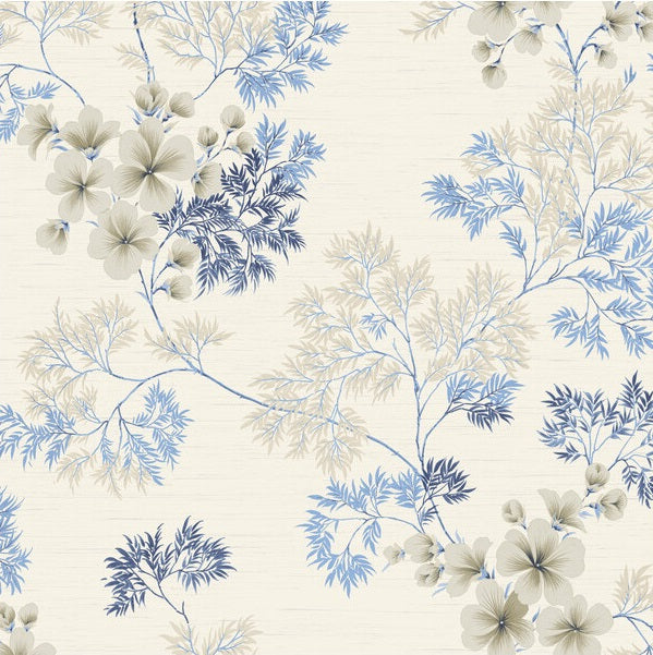 Winfield Thybony Wallpaper WBP10102.WT Flora Indigo