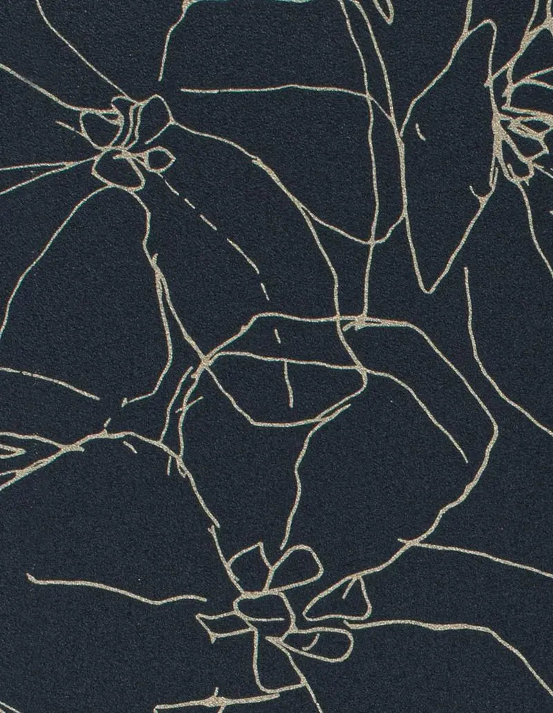 Winfield Thybony Wallpaper WTN1001.WT Garden Ink Blue