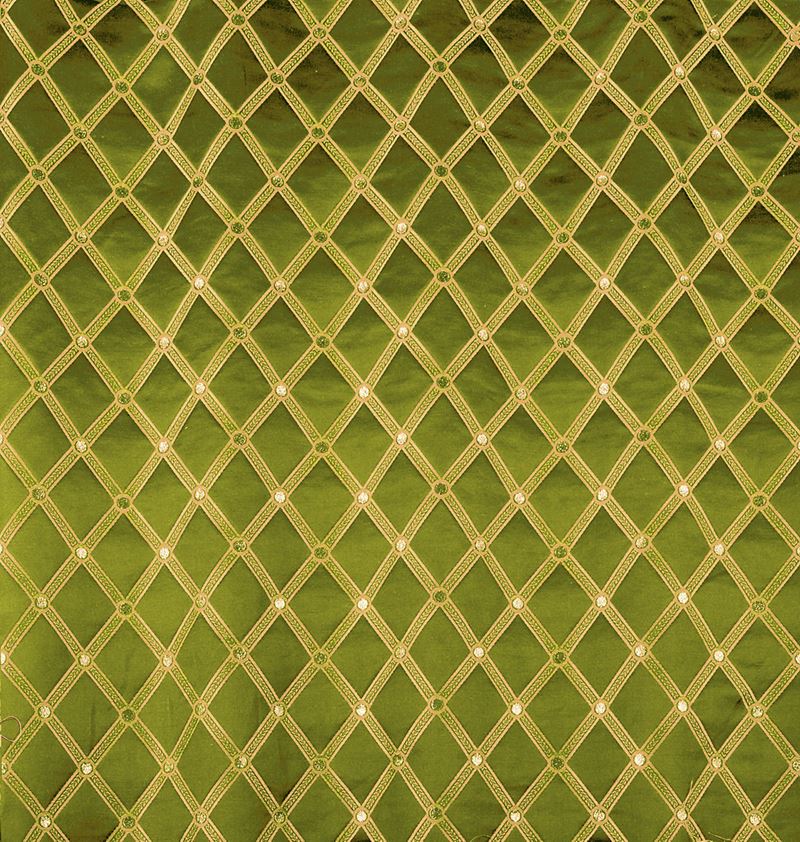 Scalamandre Fabric ZA 2127REAL Reale Diamond Pear Gold