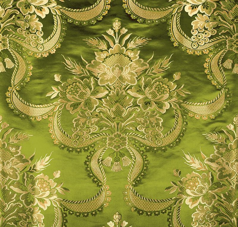 Scalamandre Fabric ZA 2159RNAS Reale Nastri Pear Gold