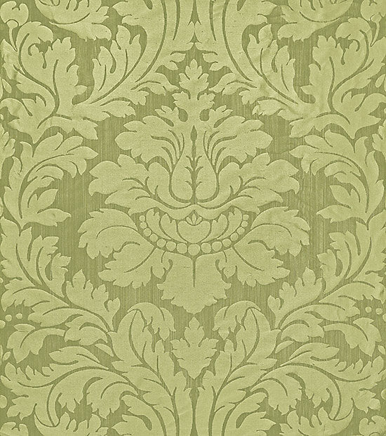 Scalamandre Fabric ZA 2163REGI Villa Regina Damask Pistachio