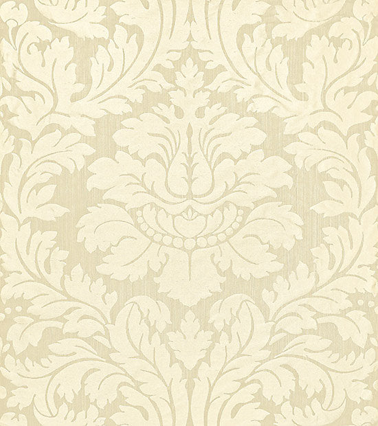 Scalamandre Fabric ZA 2165REGI Villa Regina Damask Ivory